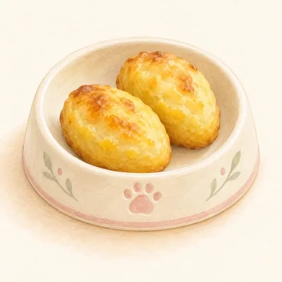 犬用スイートポテトをモチーフにしたイラスト