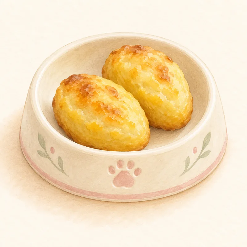 犬用スイートポテトをモチーフにしたイラスト